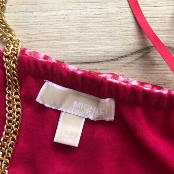 MICHAEL Michael Kors Pink Floral Off-Shoulder Top - Picture 5 of 8